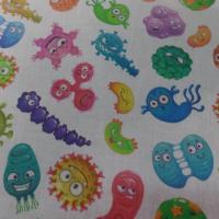 Coton bio imprime corona virus