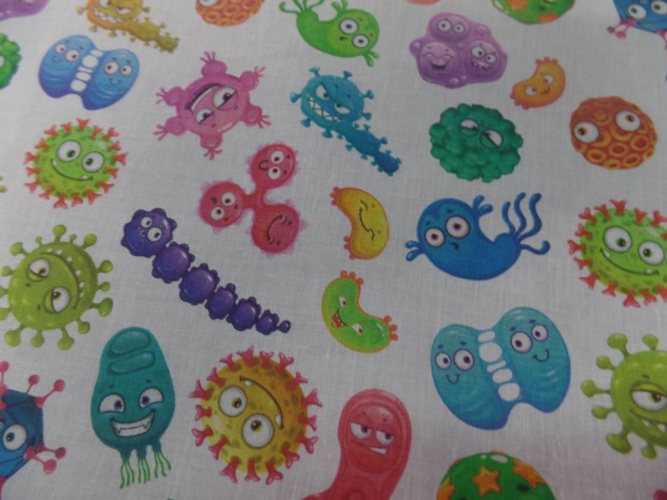 Coton bio imprime corona virus