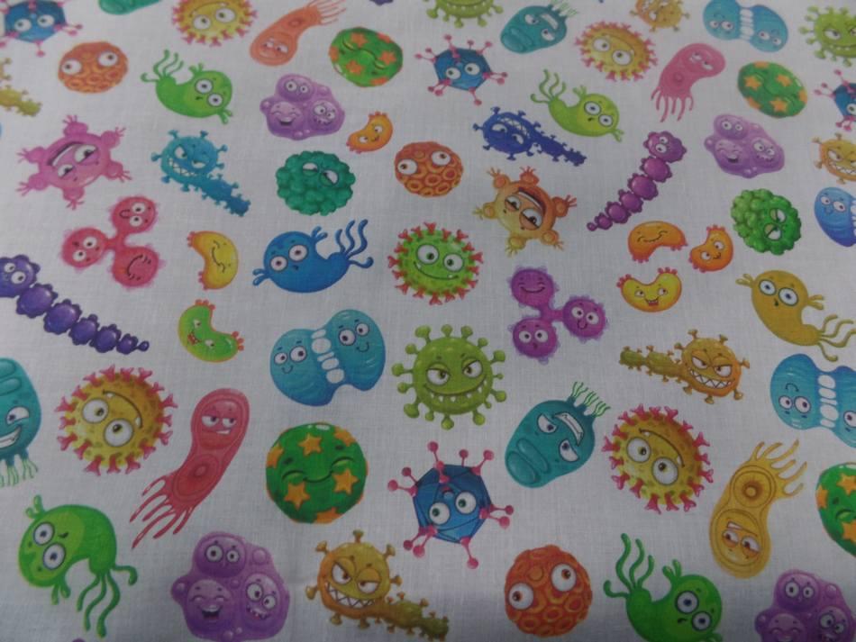 Coton bio imprime corona virus0