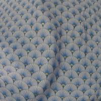 Coton blanc bleu or art deco japonais 1