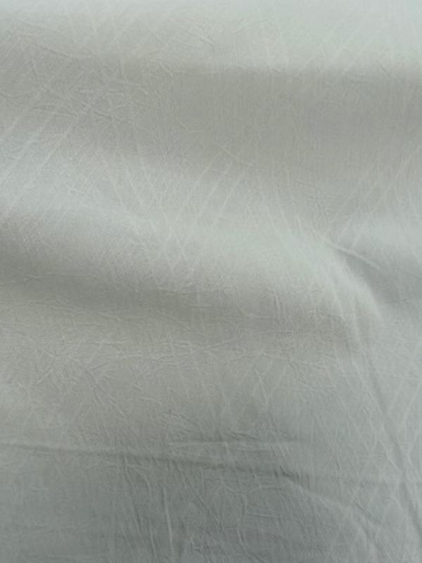 Coton blanc casse effet froisse tisse losanges 1 