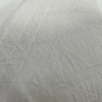 Coton blanc casse effet froisse tisse losanges 3 