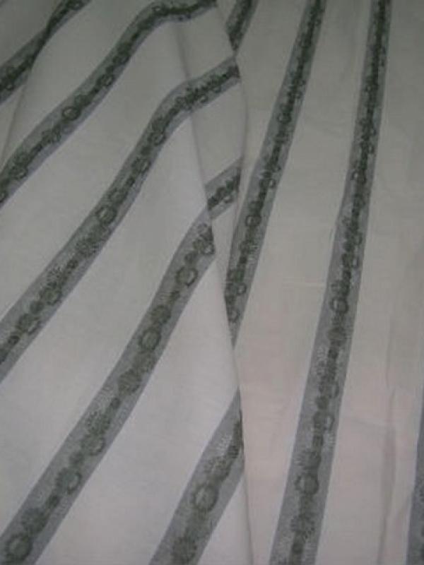 Coton blanc casse rayures galon kaki 2