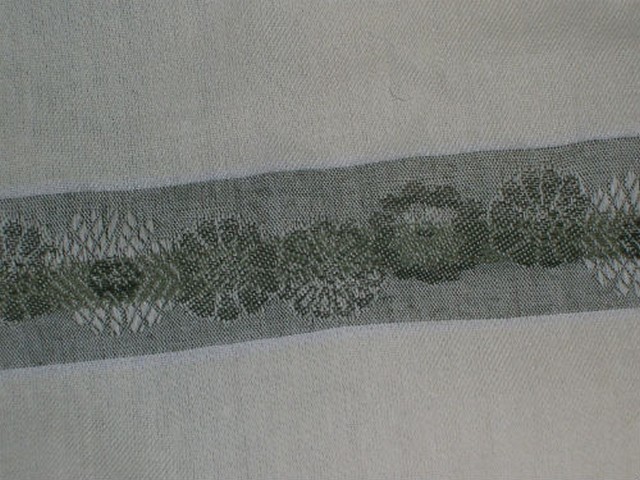 Coton blanc casse rayures galon kaki 3