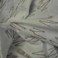 Coton blanc casse surpique zig zag en fil de lin 5 