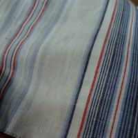 Coton blanc raye bleu et rouge marin 2 1