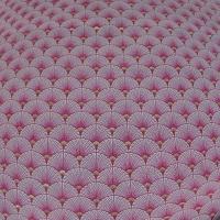 Coton blanc rose or art deco japonais 2 
