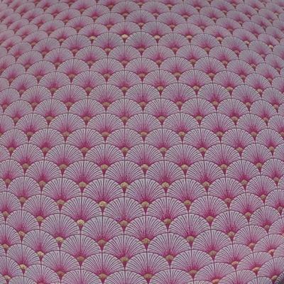 Coton blanc rose or art deco japonais 2 