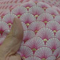 Coton blanc rose or art deco japonais 3 