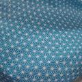 Coton bleu blanc motif etoiles origami 2