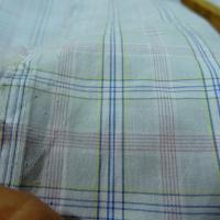 Coton bleu ciel carreaux fins 2 