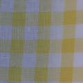 Coton carreaux vichy jaune blanc 1