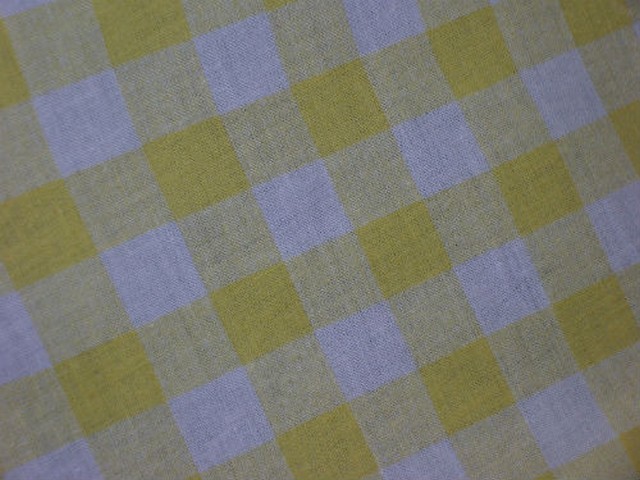 Coton carreaux vichy jaune blanc 2