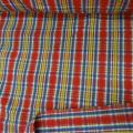 Coton cloque madras rouge jaune 3 