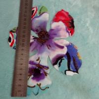 Coton colore decoupe laser fleur petit modele 02