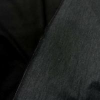 Coton double face gris chine double velours noir 1 