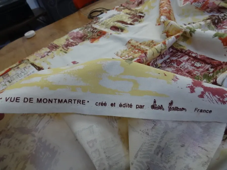 Coton epais blanc casse avec vue de montmartre 5