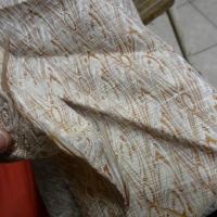 Coton epais blanc casse faconne n uds de bois 4 