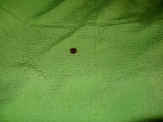 Coton polyester façonné croco vert prairie 1