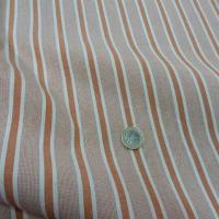 Coton faconne bandes orange rouille 3 