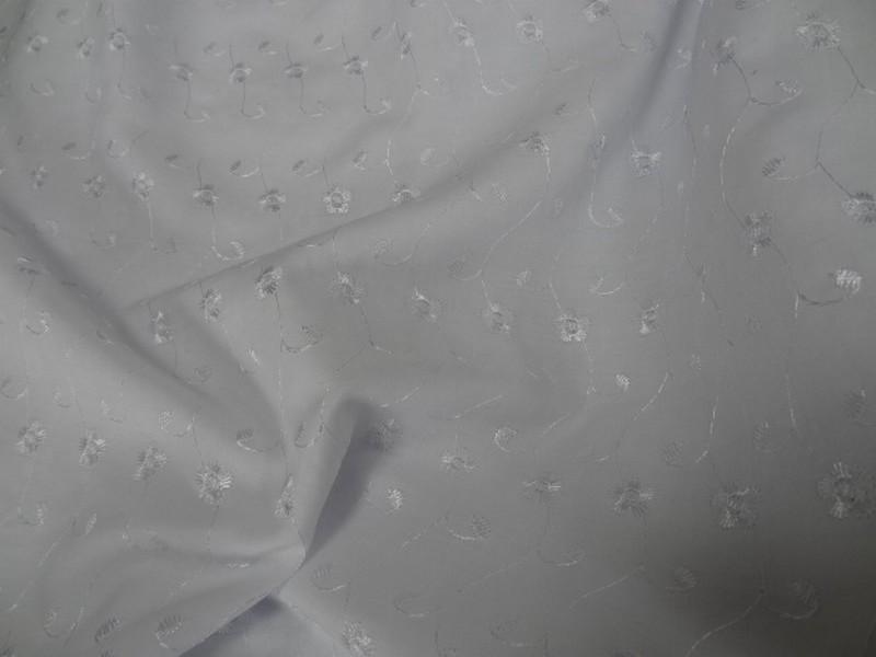 Coton fin blanc brode 2