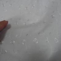 Coton fin blanc brode 3 