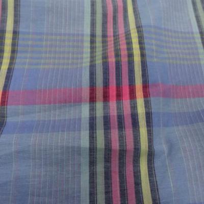 Coton fin bleu madras 2 