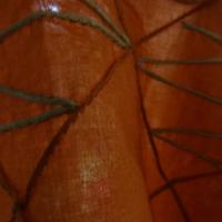 Coton fin ecrevisse coutures arlequin et fil de lin 4