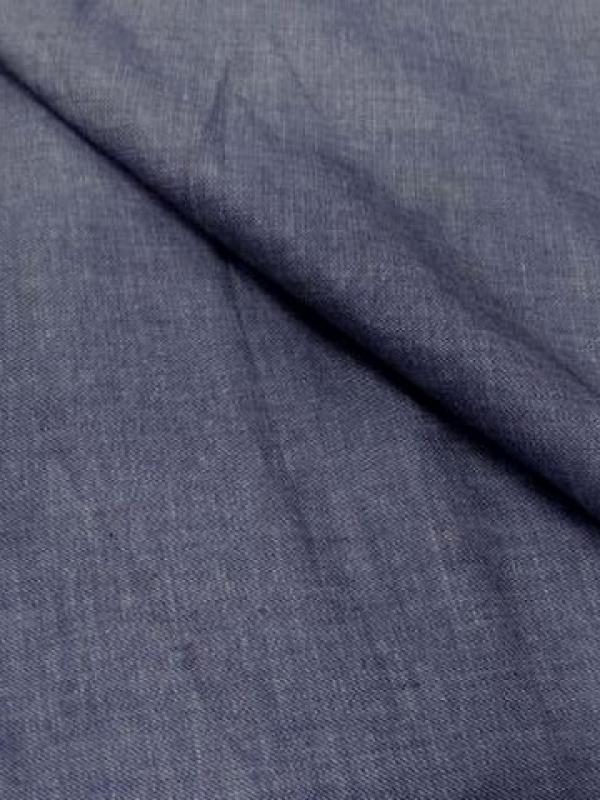 Coton fin gris bleu aspect chemise jean0