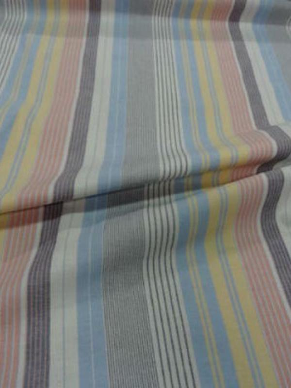 Coton fin imprime rayures multicouleur0 1
