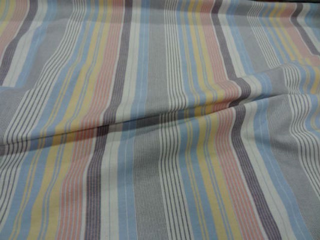 Coton fin imprime rayures multicouleur0 1