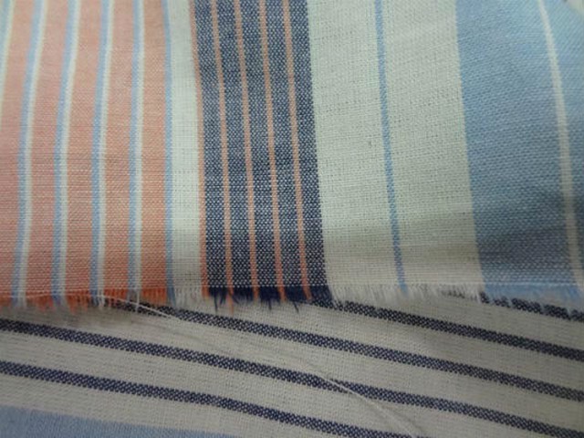 Coton fin imprime rayures multicouleur0 2