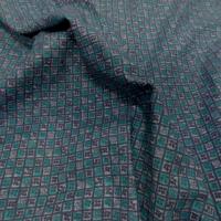 Coton fin petits carreaux cerises bleu vert 3