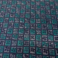 Coton fin petits carreaux cerises bleu vert 5