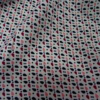 Coton fond blanc points et gouttes 2