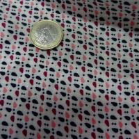 Coton fond blanc points et gouttes 3