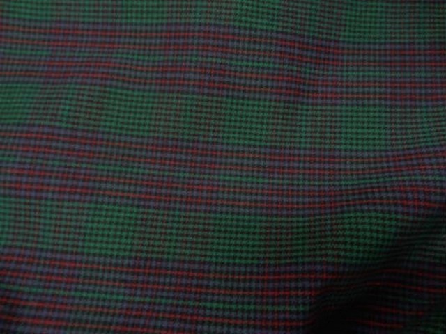 Coton gratte vert rouge a carreaux 2