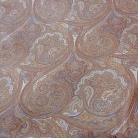 Coton huile teinte rouge saumon motif cachemire 1 