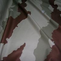 Coton imprime camouflage grands motifs kaki 2 