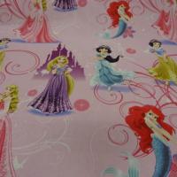 Coton imprime enfant rose0