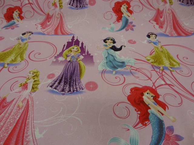 Coton imprime enfant rose0