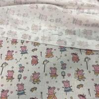 Coton imprime peppa pig 0