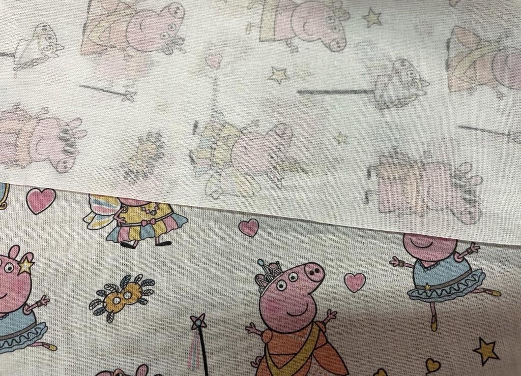 Coton imprime peppa pig 1