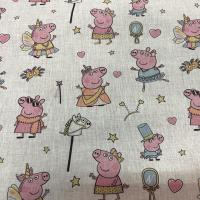 Coton imprime peppa pig 2