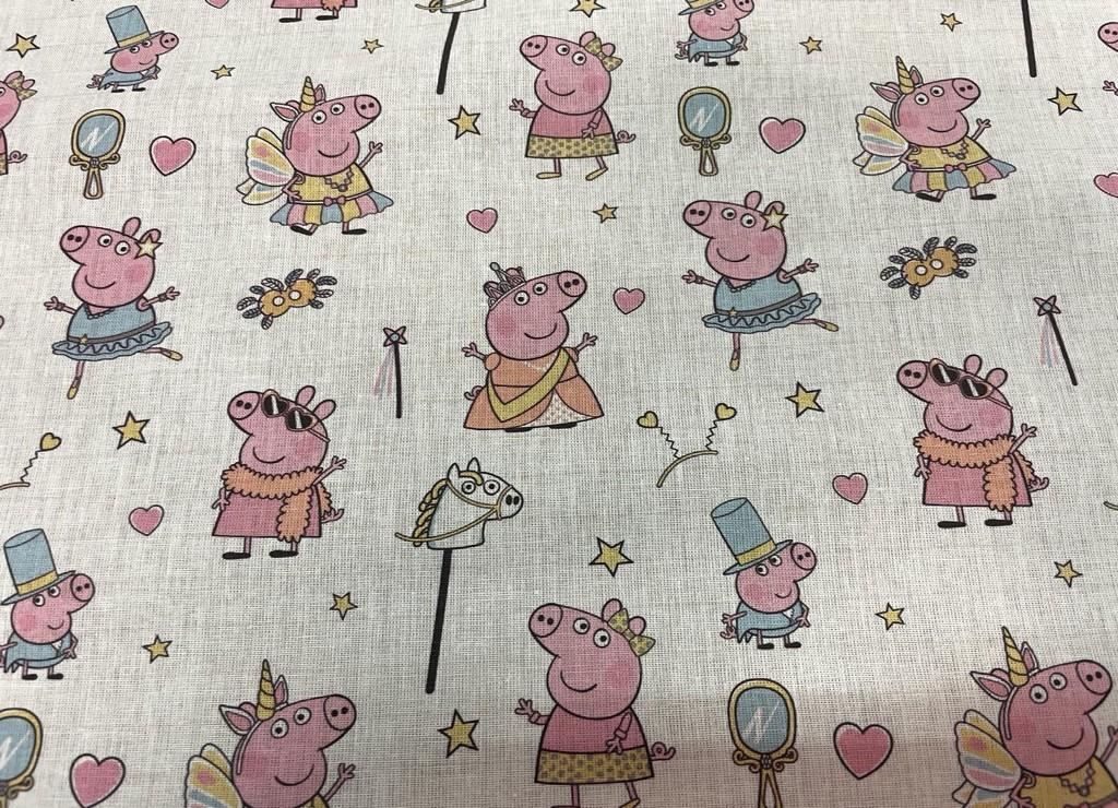 Coton imprime peppa pig 2