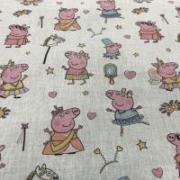 Coton imprime peppa pig 3