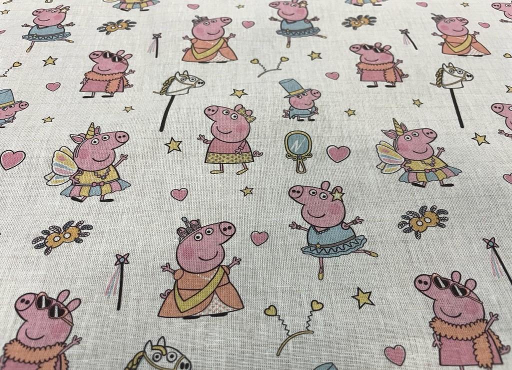 Coton imprime peppa pig 3