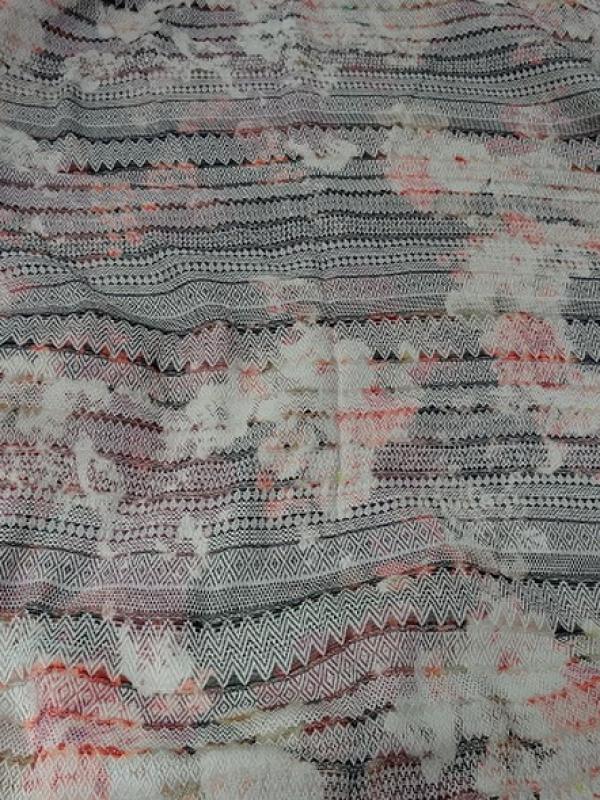 Coton imprime tissage frises amerindien 1 