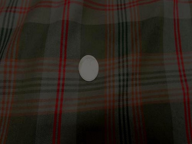 Coton kaki rouge imprime tartan 2