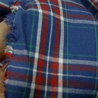 Coton leger fond bleu saphir a carreaux madras 4